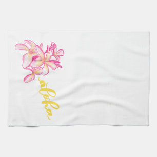 Plumeria Aloha Kitchen Towel