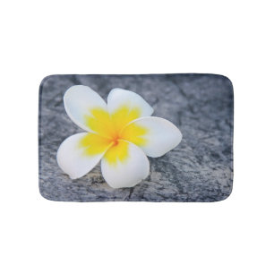 plumeria bath mat