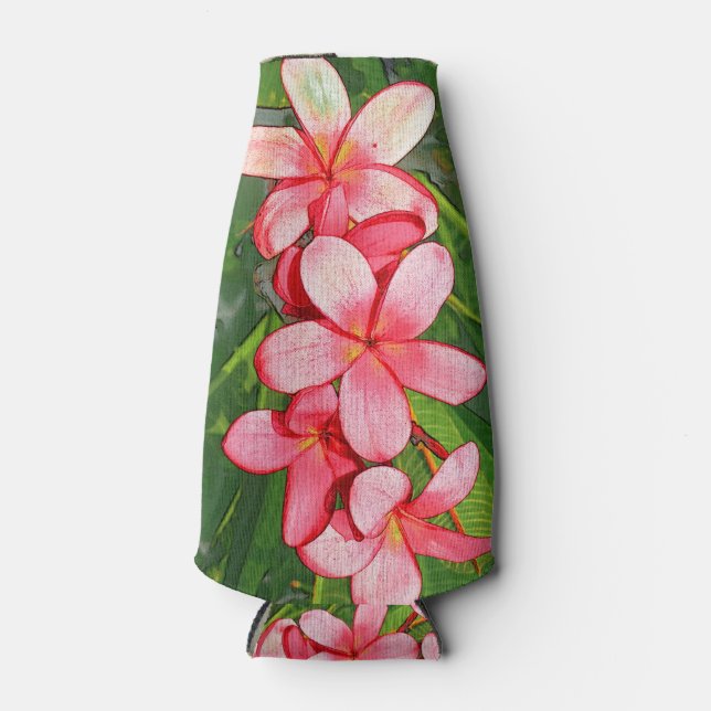 Plumeria Bottle Cooler (Front)