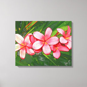 plumeria canvas print