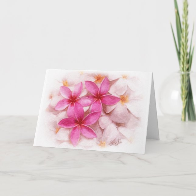 Plumeria Card (Front)