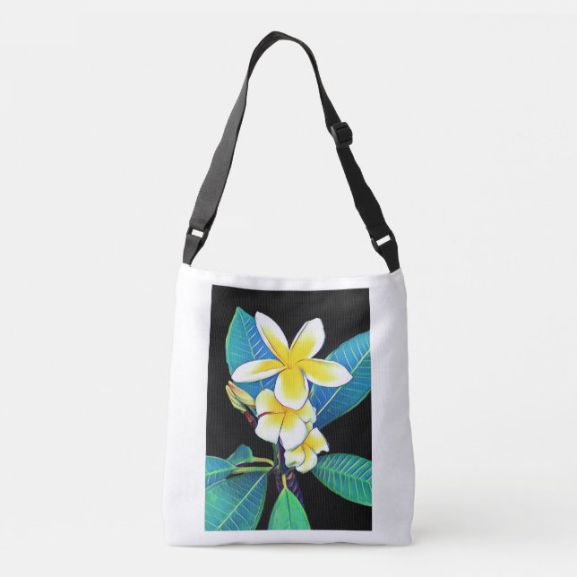 Plumeria Crossbody Bag (Back)