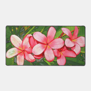 plumeria desk mat