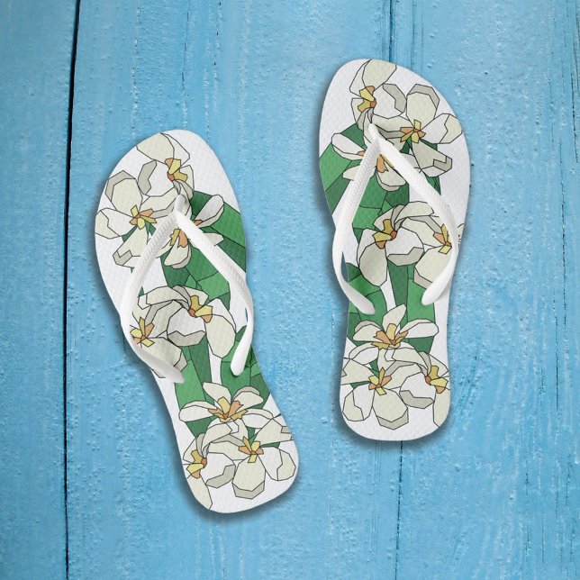 Plumeria Flip Flops (Creator Uploaded)