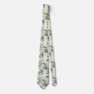 Plumeria Floral Tie
