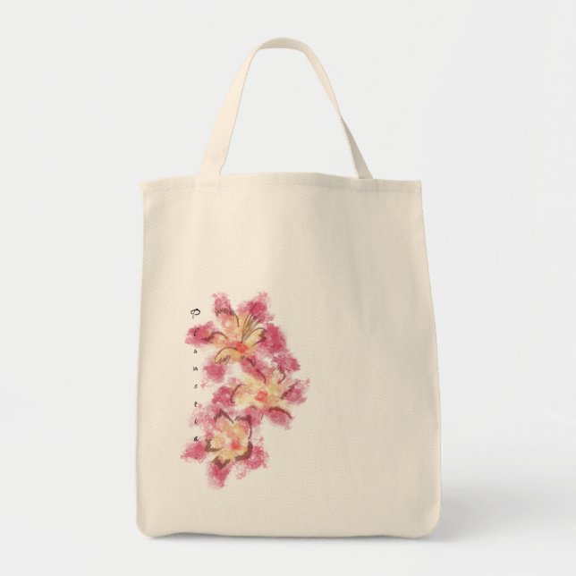 Plumeria (Floral) Tote Bag (Front)