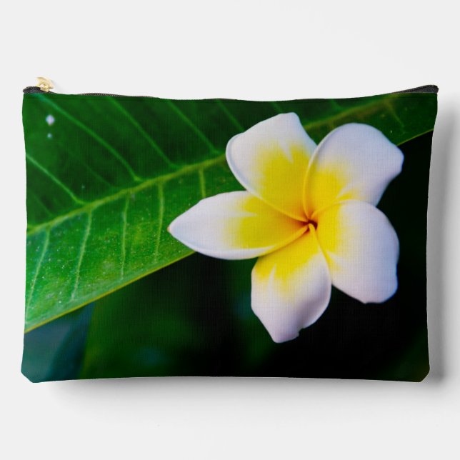 Plumeria Flower Photography Accessory Pouch (Front)