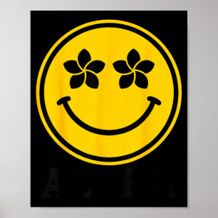 Plumeria flower smile aloha hawaii beach summer poster