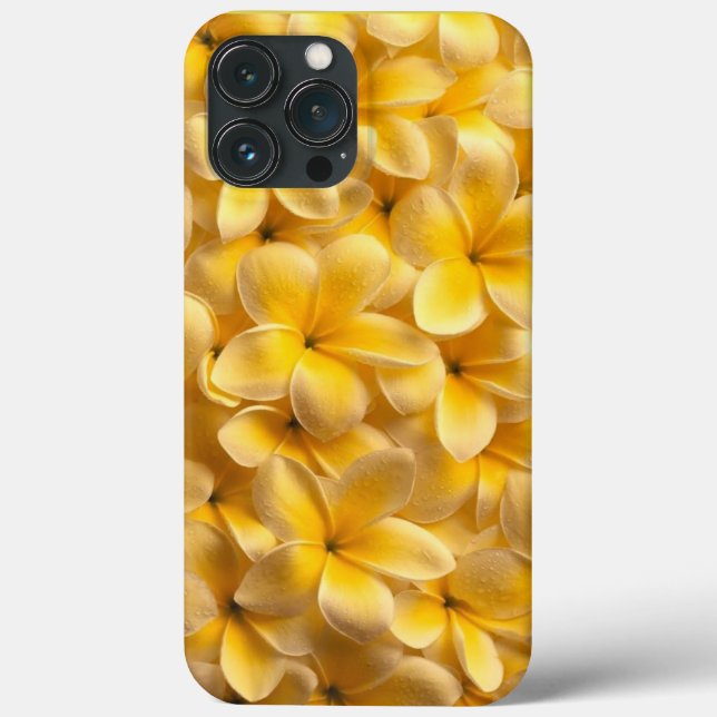 Plumeria Flower Yellow Case-Mate iPhone Case (Back)