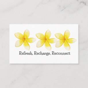 Plumeria Flowers   Fresh, Exotic Blooms  Business Card