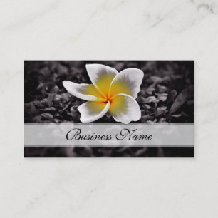 Plumeria Frangipani Hawaii Flowers Business Card