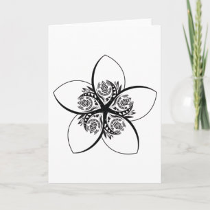 plumeria holiday card