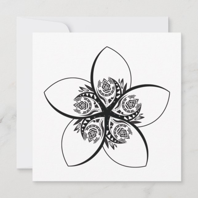 PLUMERIA INVITATION (Front)