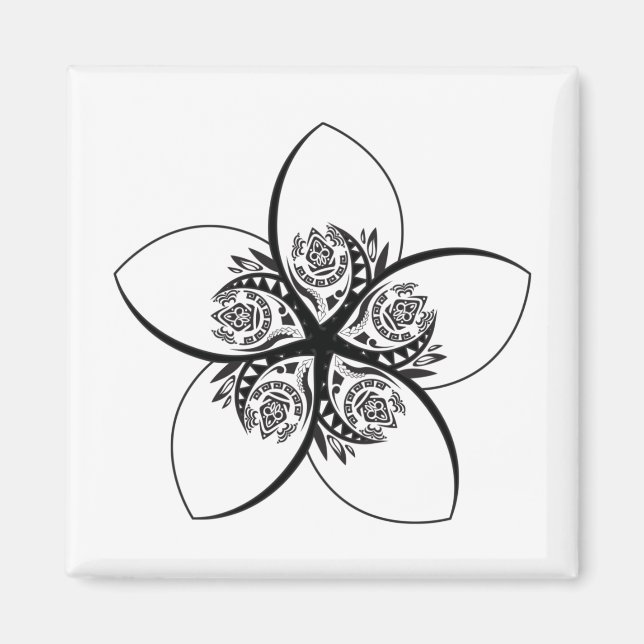plumeria magnet (Front)