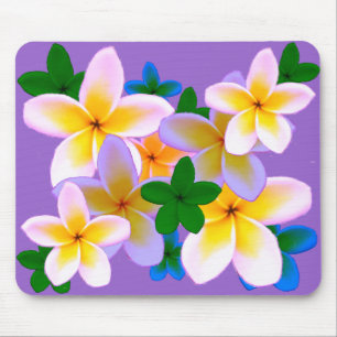 Plumeria Mouse Pad