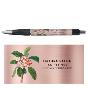 Plumeria Salon Business Promotional Rose Gold 