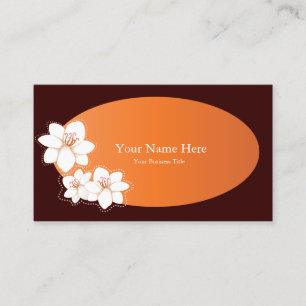 Plumeria Spa Business Card Templates