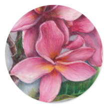 Plumeria Sticker