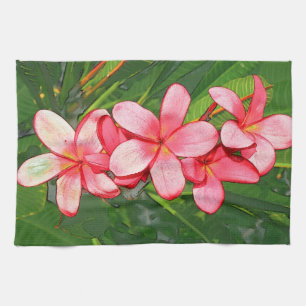 Plumeria Tea Towel