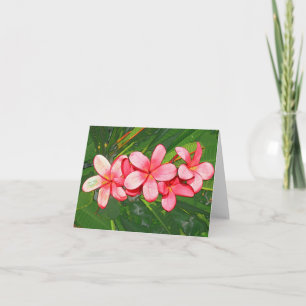 plumeria thank you card
