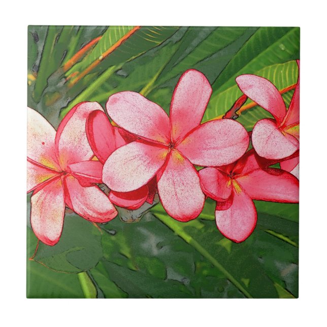 plumeria tile (Front)
