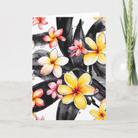 Plumeria - Watercolor flowers