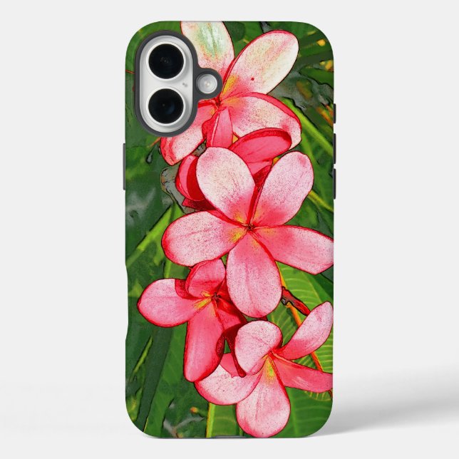 Plumerias Case-Mate iPhone Case (Back)