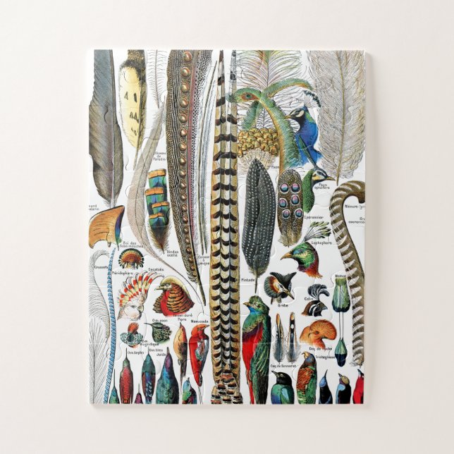 Plumes by Adolphe Millot Jigsaw Puzzle (Vertical)