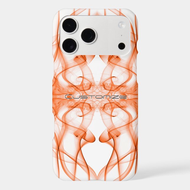 Plumes of Orange Smoke Custom on white (Back)