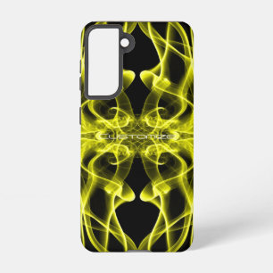 Plumes of Yellow Smoke Custom on Black Samsung Galaxy Case