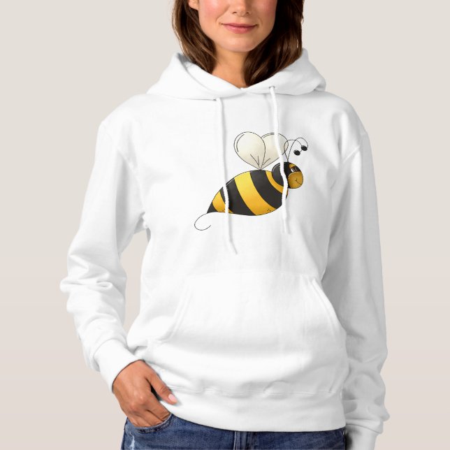 Plump Bee Womens Hoodie (Front)