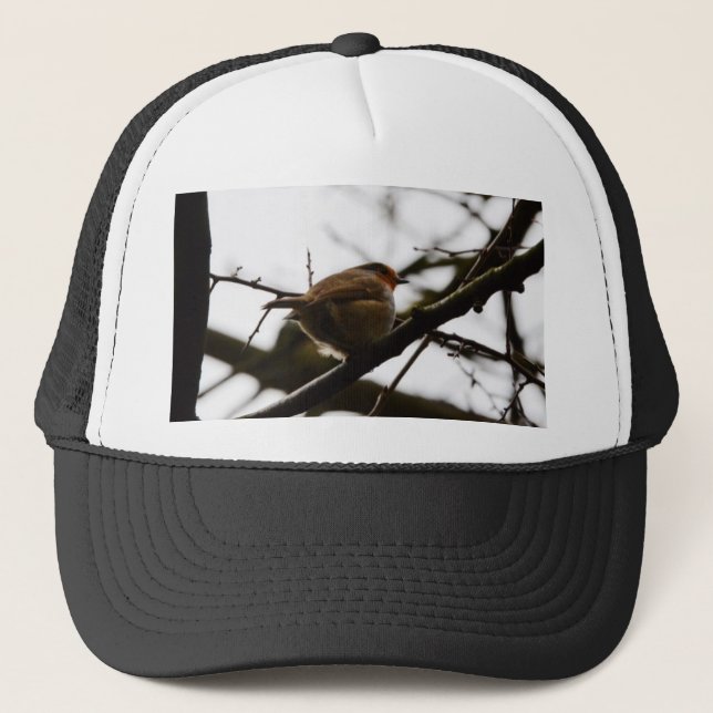 Plump English Robin Trucker Hat (Front)