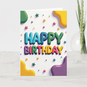 Plump Festive Birthday Card