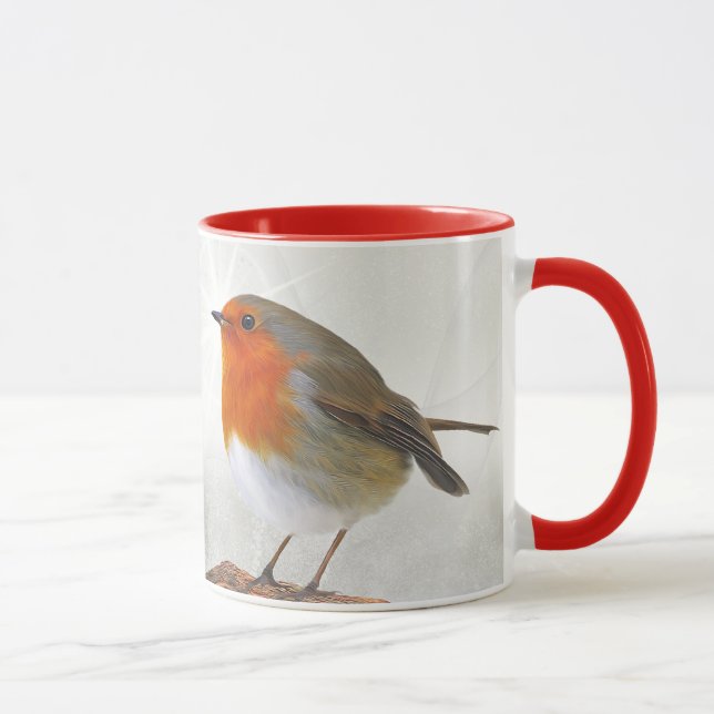 Plump Robin Redbreast Mug (Right)