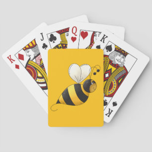 Plump Winged Bumble Bee Playing Cards
