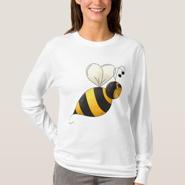 Plump Winged Bumble Bee T-Shirt (Front)