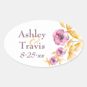 Plumrose Watercolor Stickers