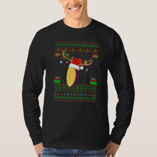 Plums Fruit Xmas Lighting Santa Ugly Plums Christm T-Shirt