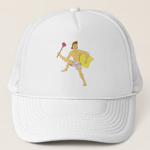 plunger and underwear guy trucker hat