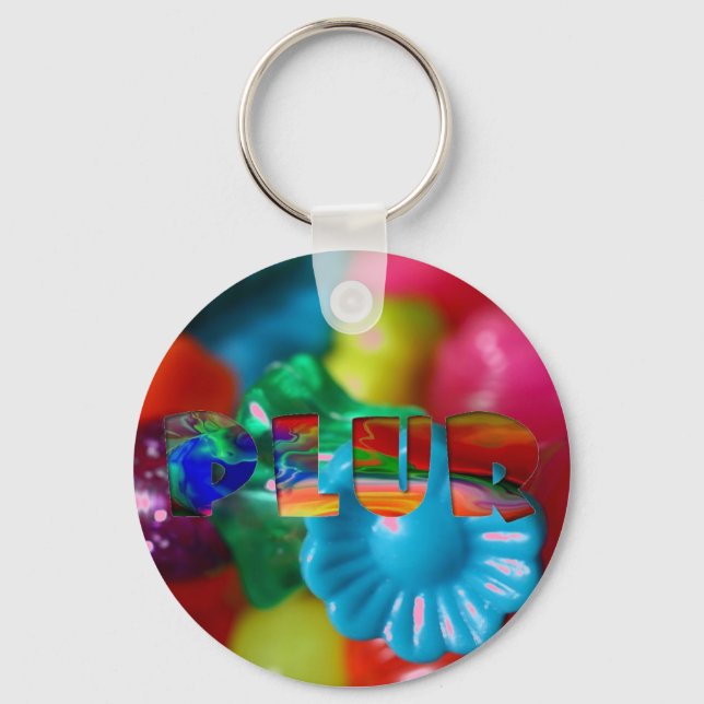 PLUR Rave "Kandi" Key Ring (Front)