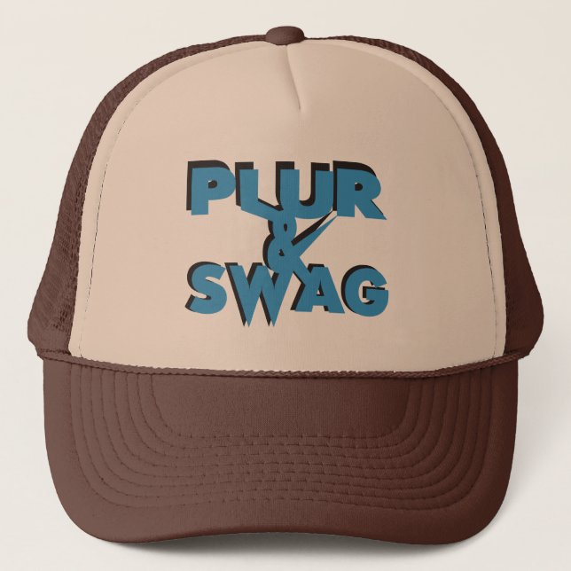 Plur & Swag Trucker Hat (Front)