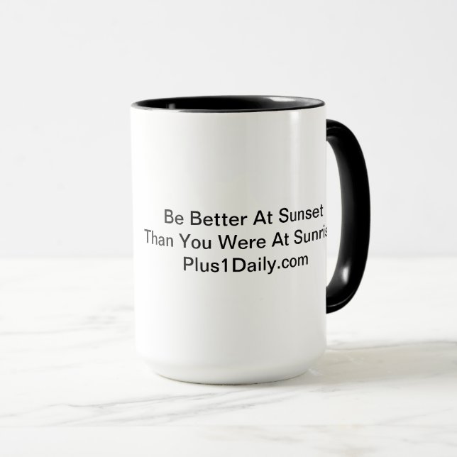 Plus 1 Daily Mug (Front Right)