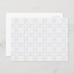 Plus Embossed Surface Pattern Postcard