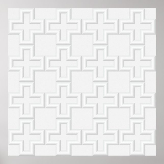 Plus Embossed Surface Pattern Poster (Front)