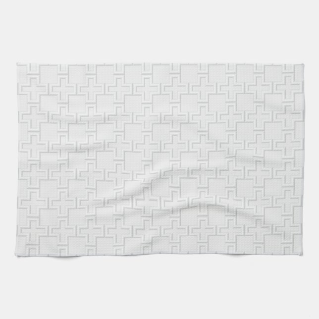Plus Embossed Surface Pattern Tea Towel (Horizontal)