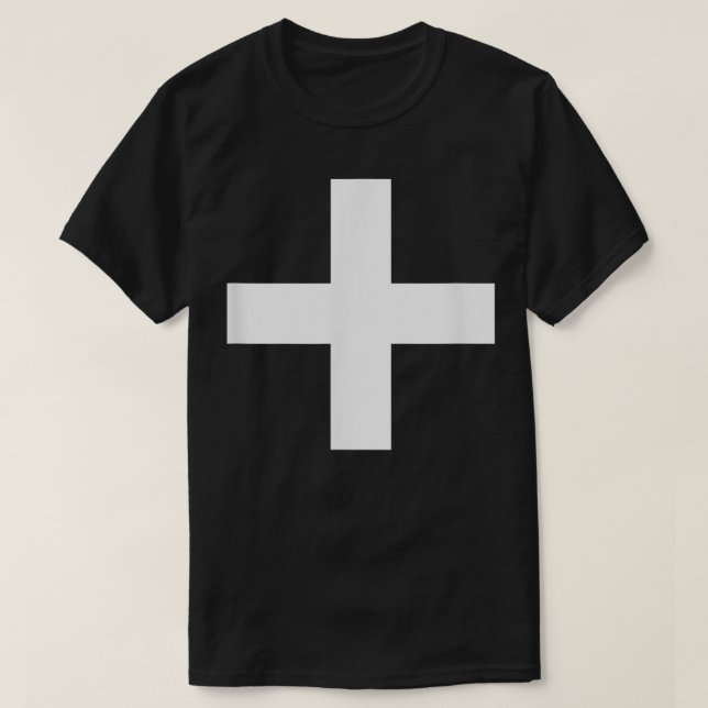 PLUS SIGN POSITIVE SYMBOL ADDITION PUNCTUATION MAR T-Shirt (Design Front)