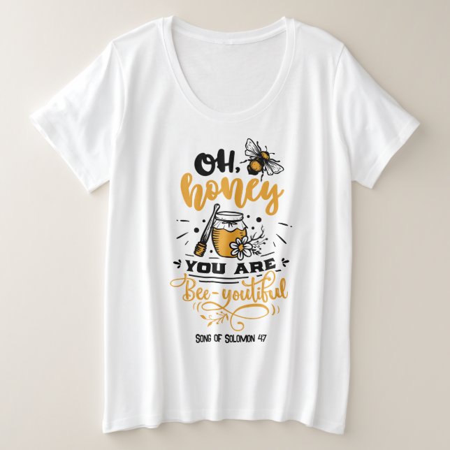  Plus-Size Basic T-Shirt Plus Size T-Shirt (Design Front)