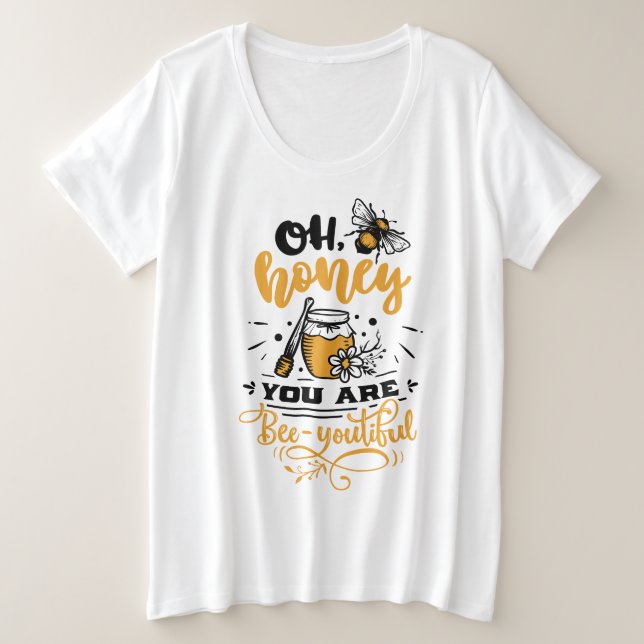  Plus-Size Basic T-Shirt Plus Size T-Shirt (Design Front)