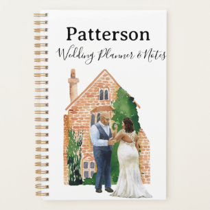 Plus Size Black Couple Wedding Notes Notebook Planner