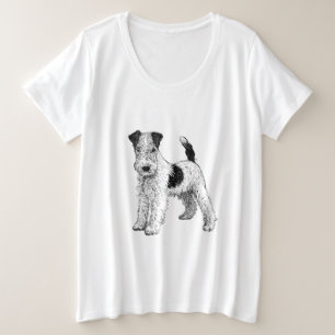 Plus Size Fox Terrier T-Shirt Plus Size T-Shirt